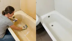 Badewanne glänzt wieder: Einfacher Trick entfernt alle Ablagerungen und Verschmutzungen in 15 Minuten