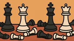 Rätsel: Finden Sie 3 Unterschiede im Bild mit Schachfiguren in 27 Sekunden?